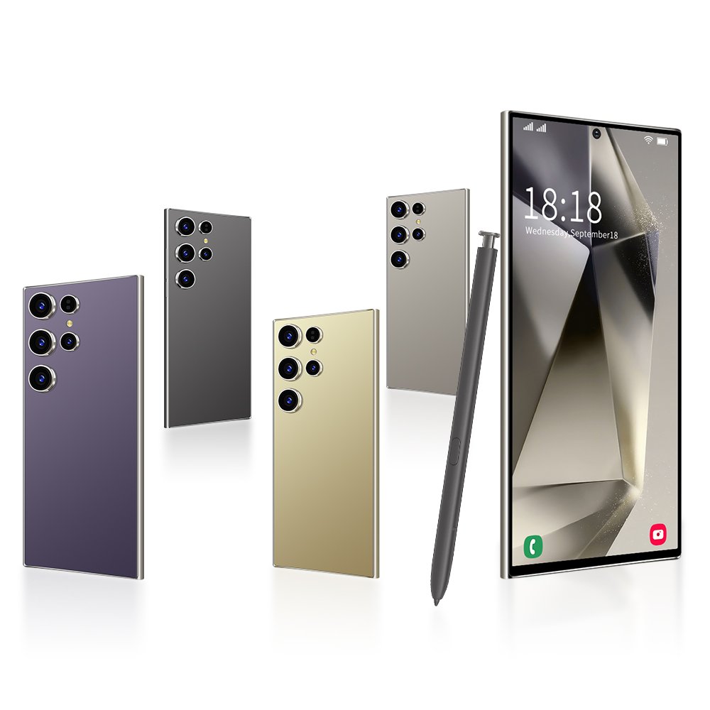 S24 Ultra 7.5 Inch High Definition Pixel Large Screen Android All In One Video Game Wireless Network Low Cost Mobile Phone